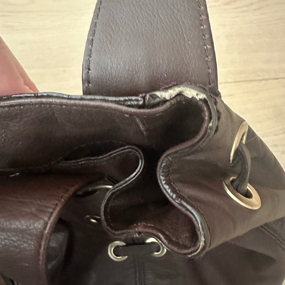 y2k michael kors brown leather tote - Picture 6 of 10